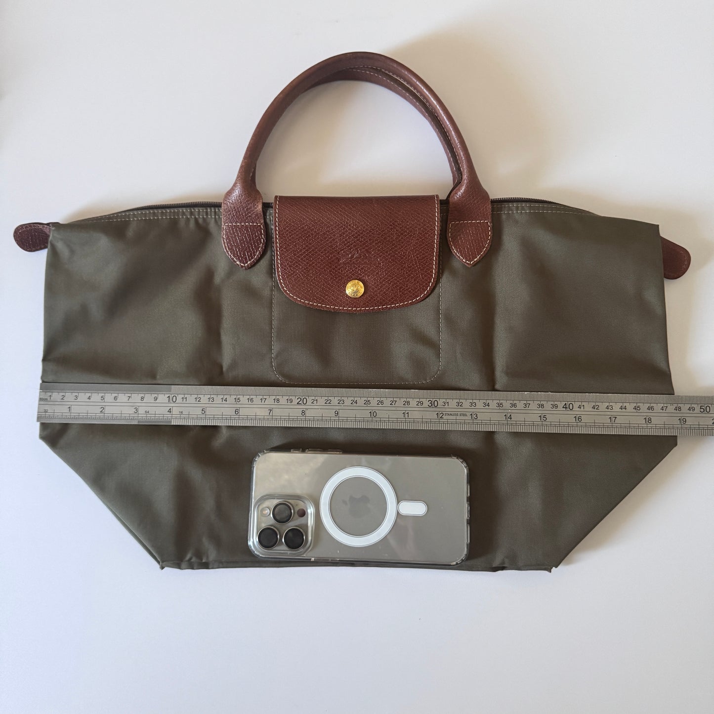 Le Pliage- Navy Blue & Green Small & Large Short Handle