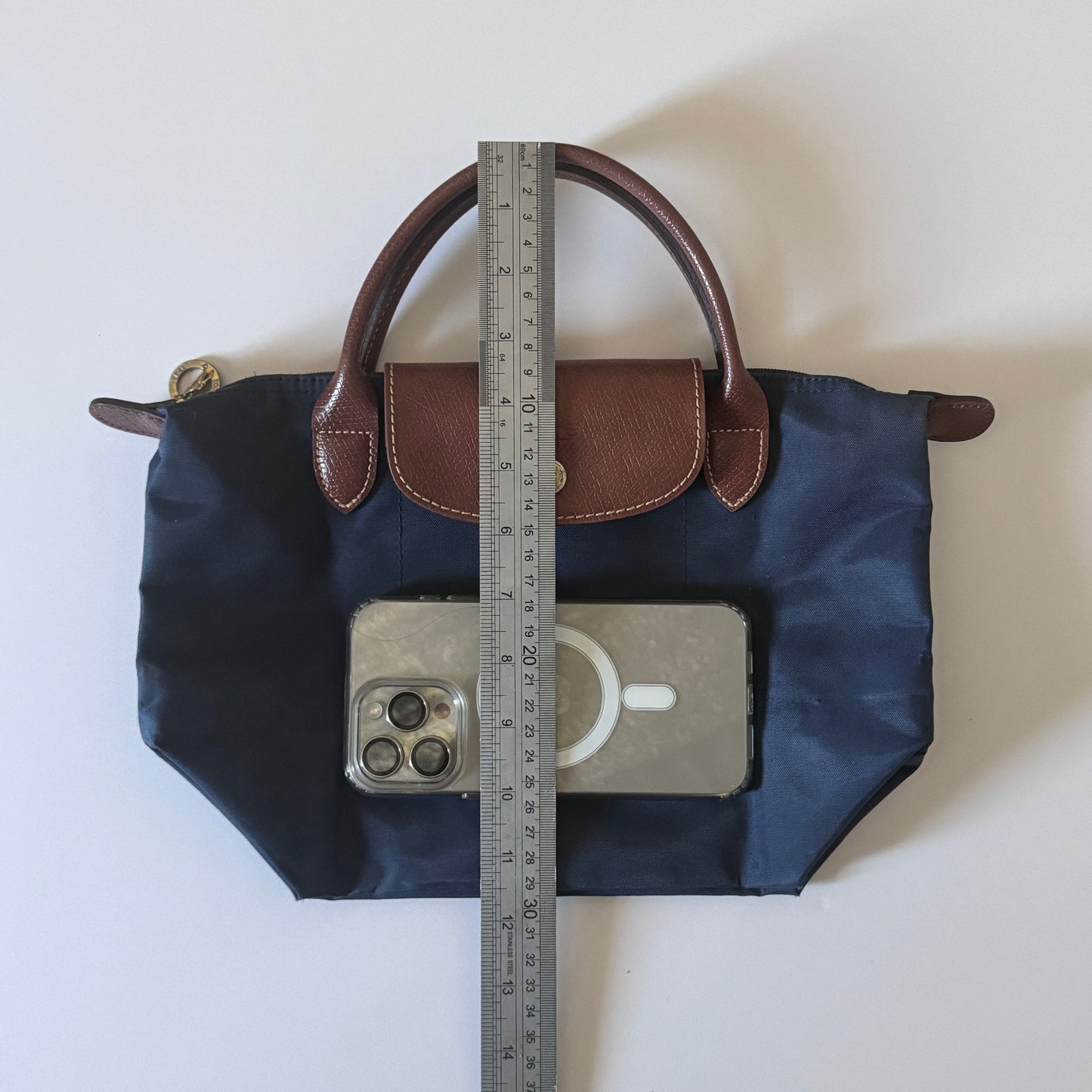 Le Pliage- Navy Blue & Green Small & Large Short Handle