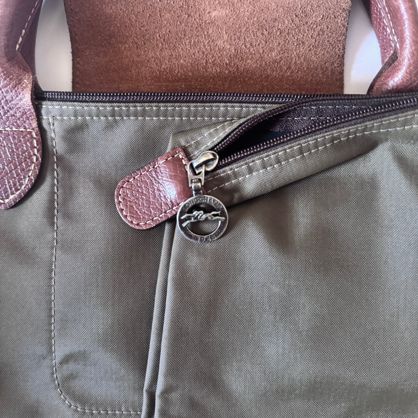 Le Pliage- Navy Blue & Green Small & Large Short Handle