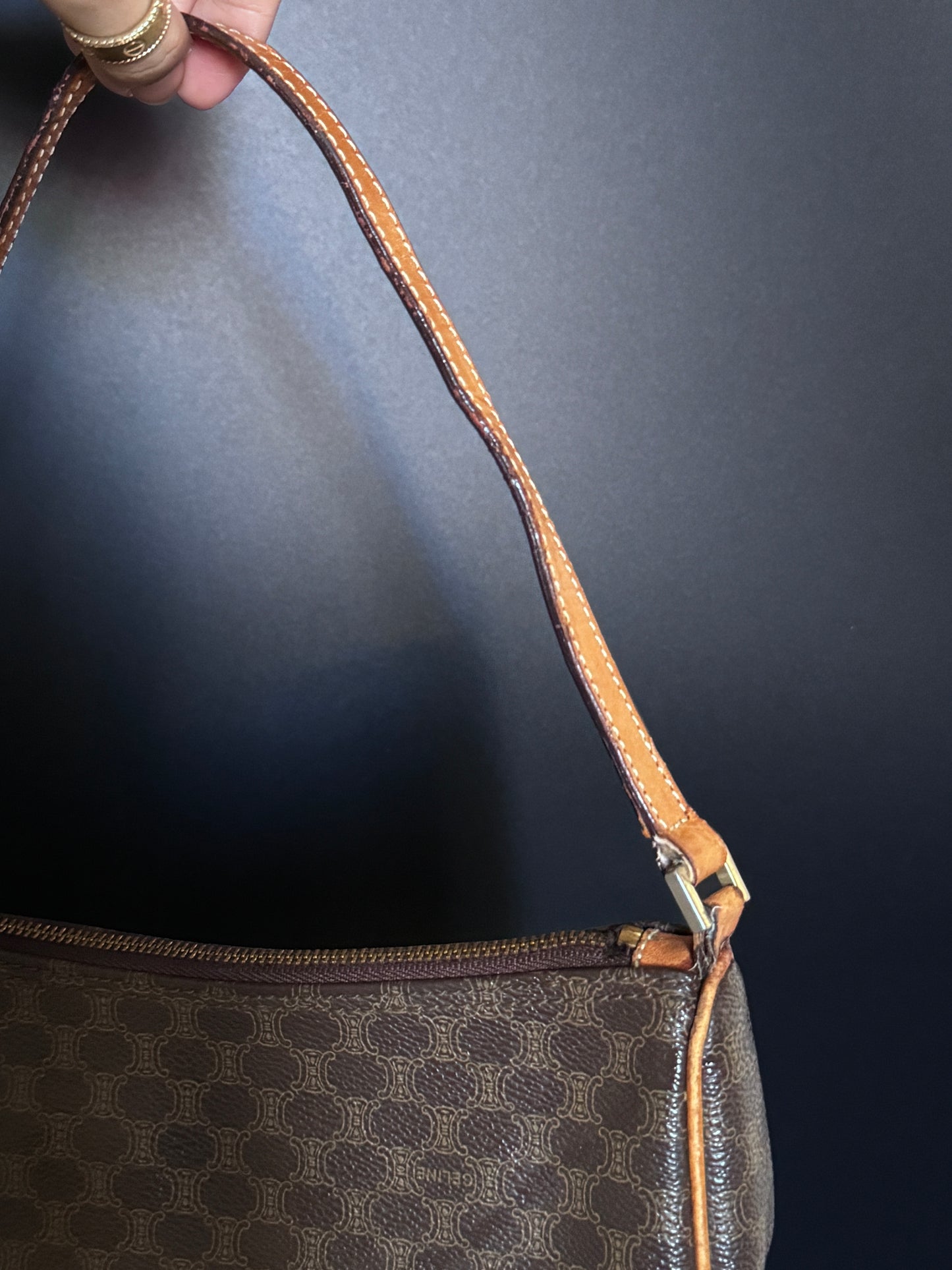 Macadam Pattern Pochette Bag