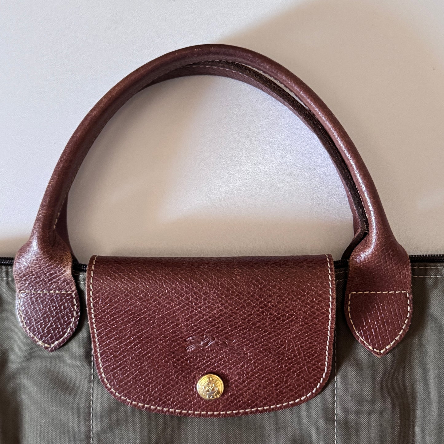 Le Pliage- Navy Blue & Green Small & Large Short Handle