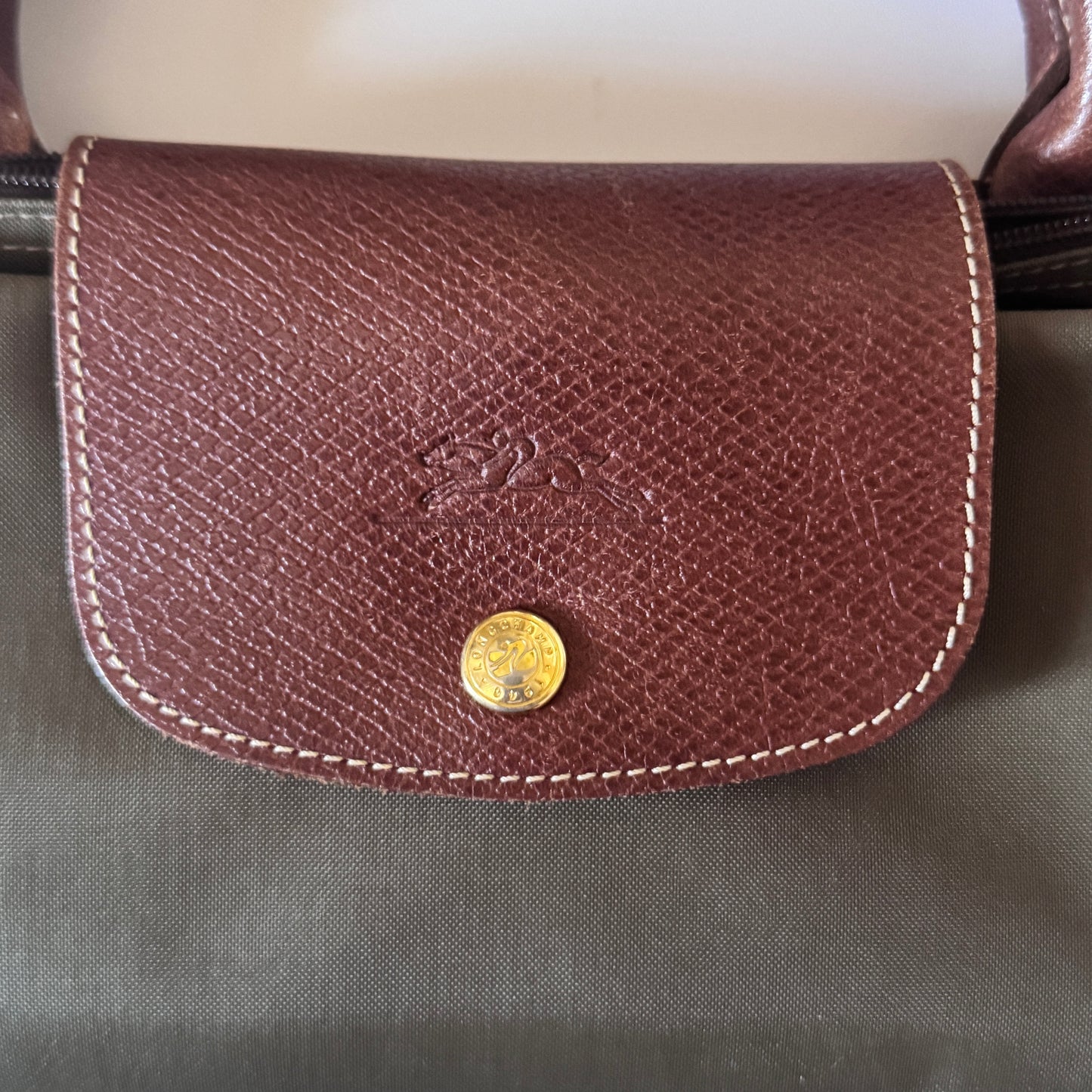 Le Pliage- Navy Blue & Green Small & Large Short Handle