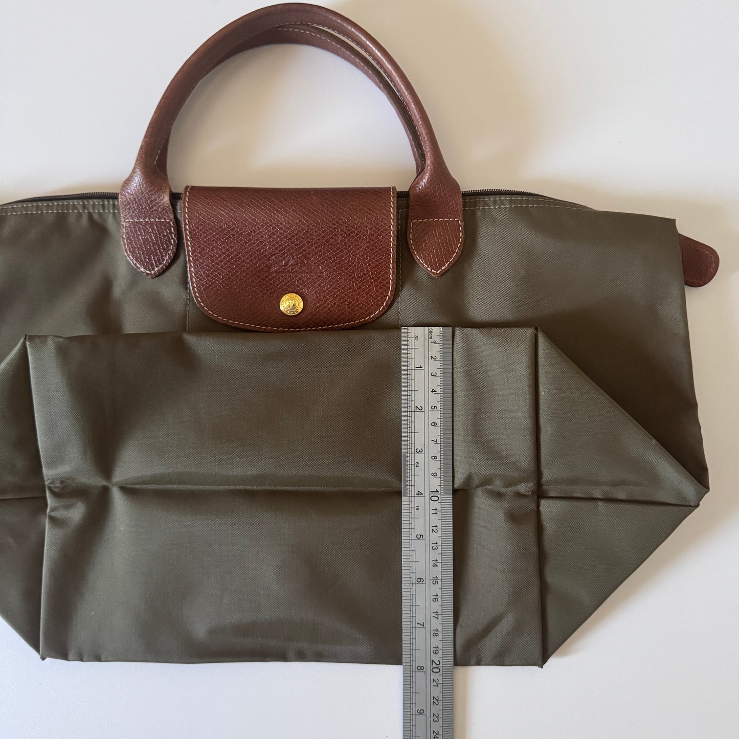 Le Pliage- Navy Blue & Green Small & Large Short Handle