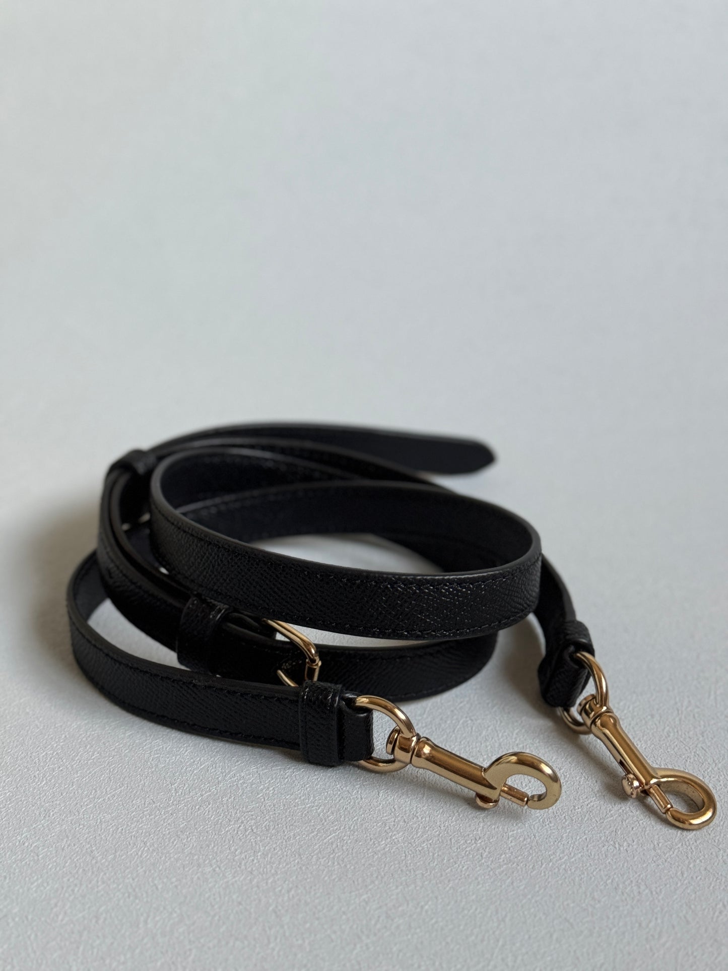 Sydney Black with Strap and Gold Hardware (Burgundy Interior)