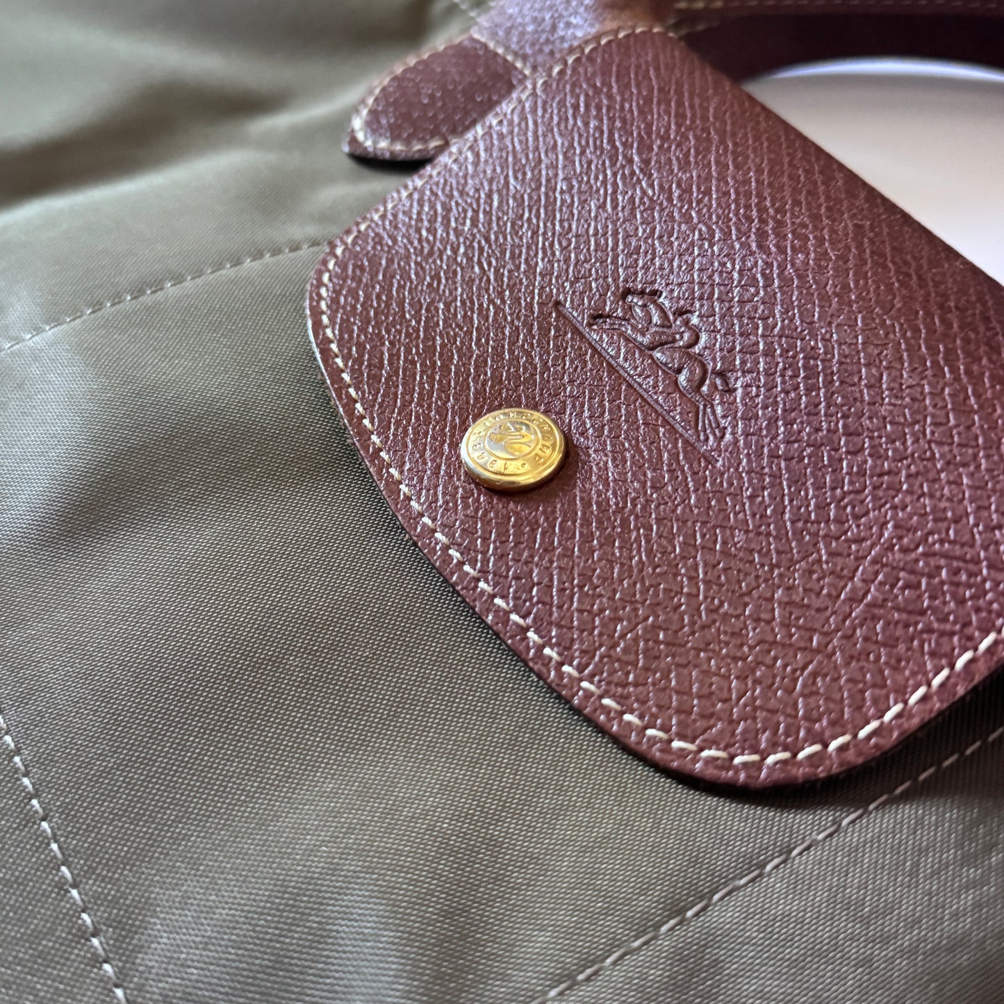 Le Pliage- Navy Blue & Green Small & Large Short Handle