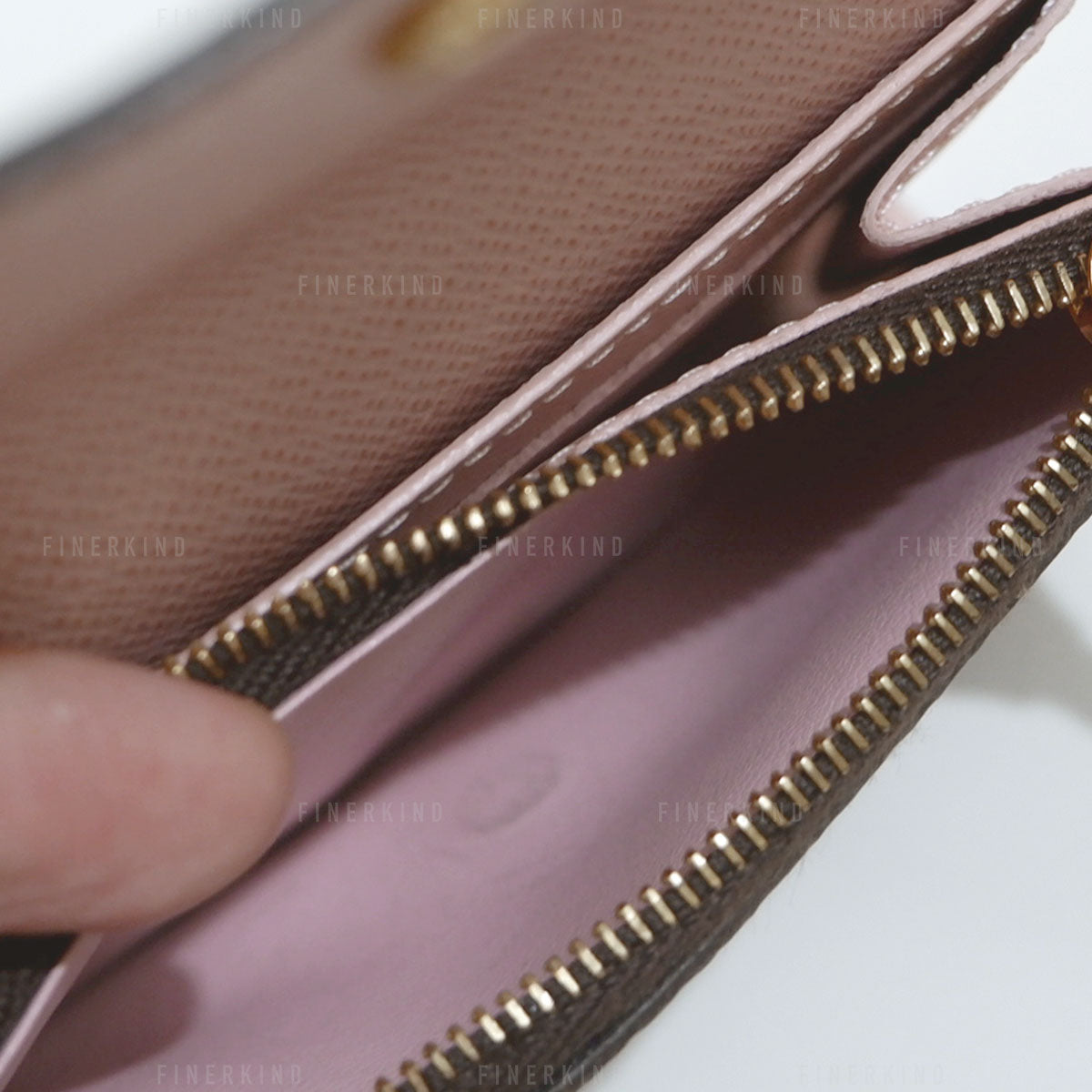 Monogram Rosalie Coin Purse in Rose Ballerine