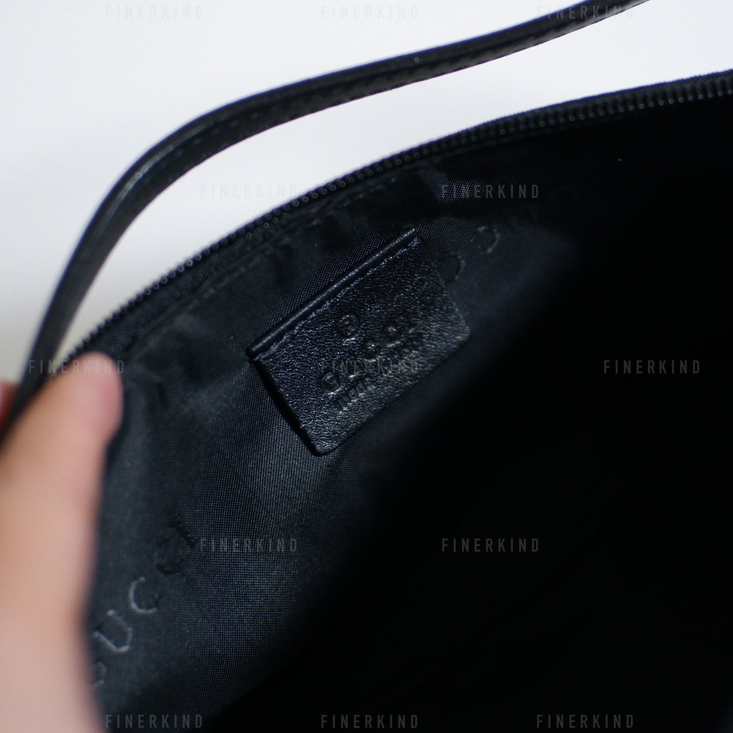 Classic Black Boat Pochette Bag