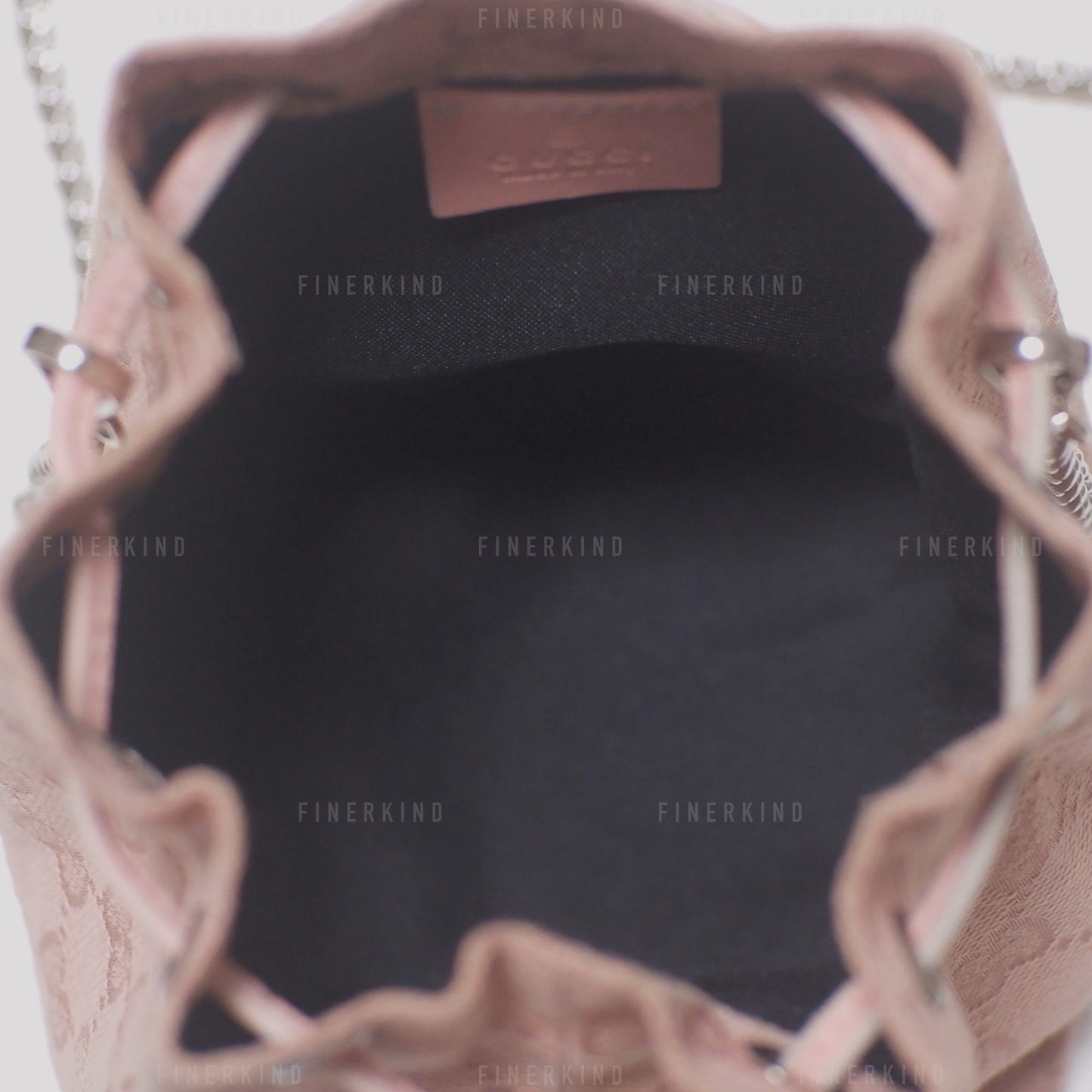 GG Canvas Pink Mini Bucket Bag