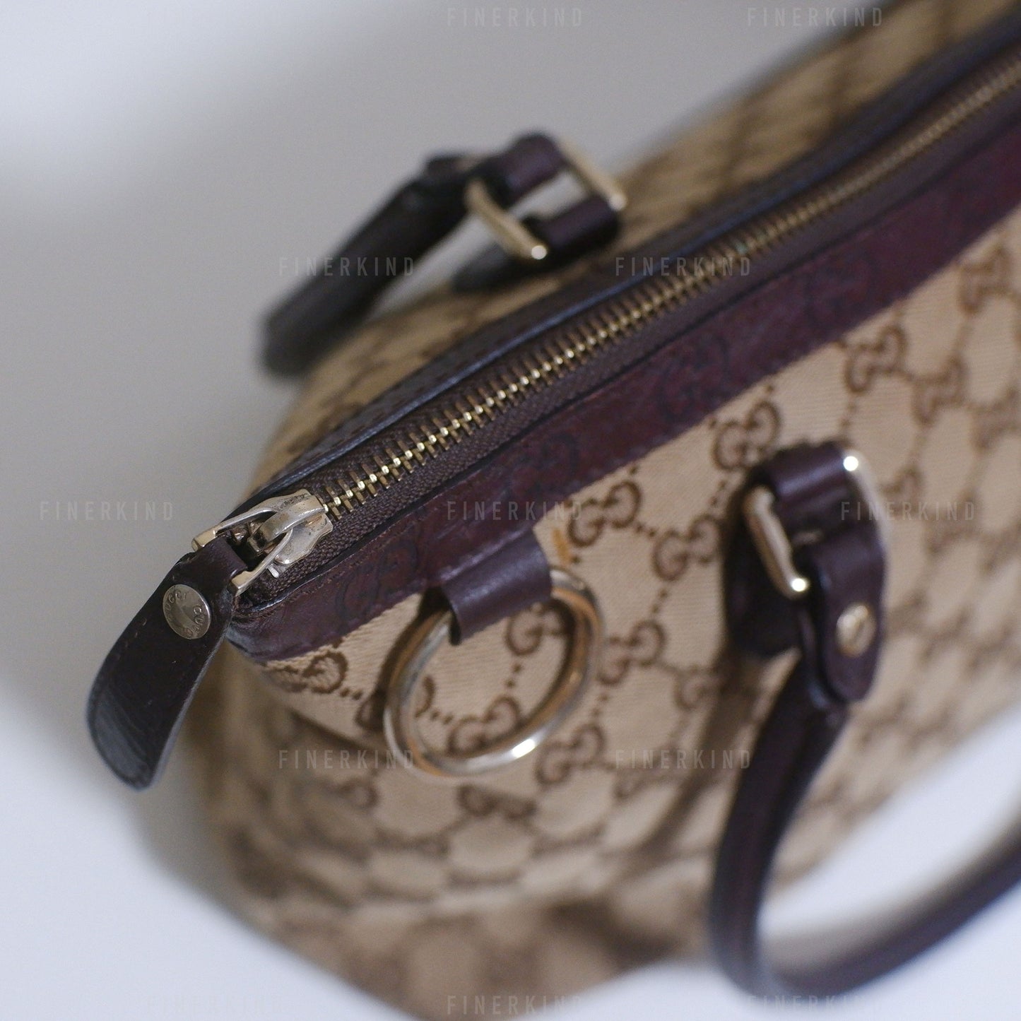 GG Canvas and Leather Tote Bag