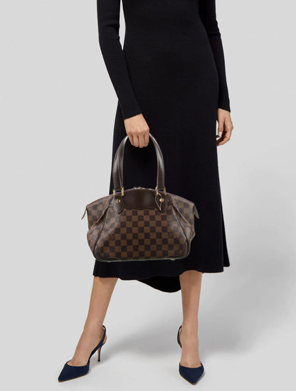 2010 Damier Ebene Verona PM Handbag