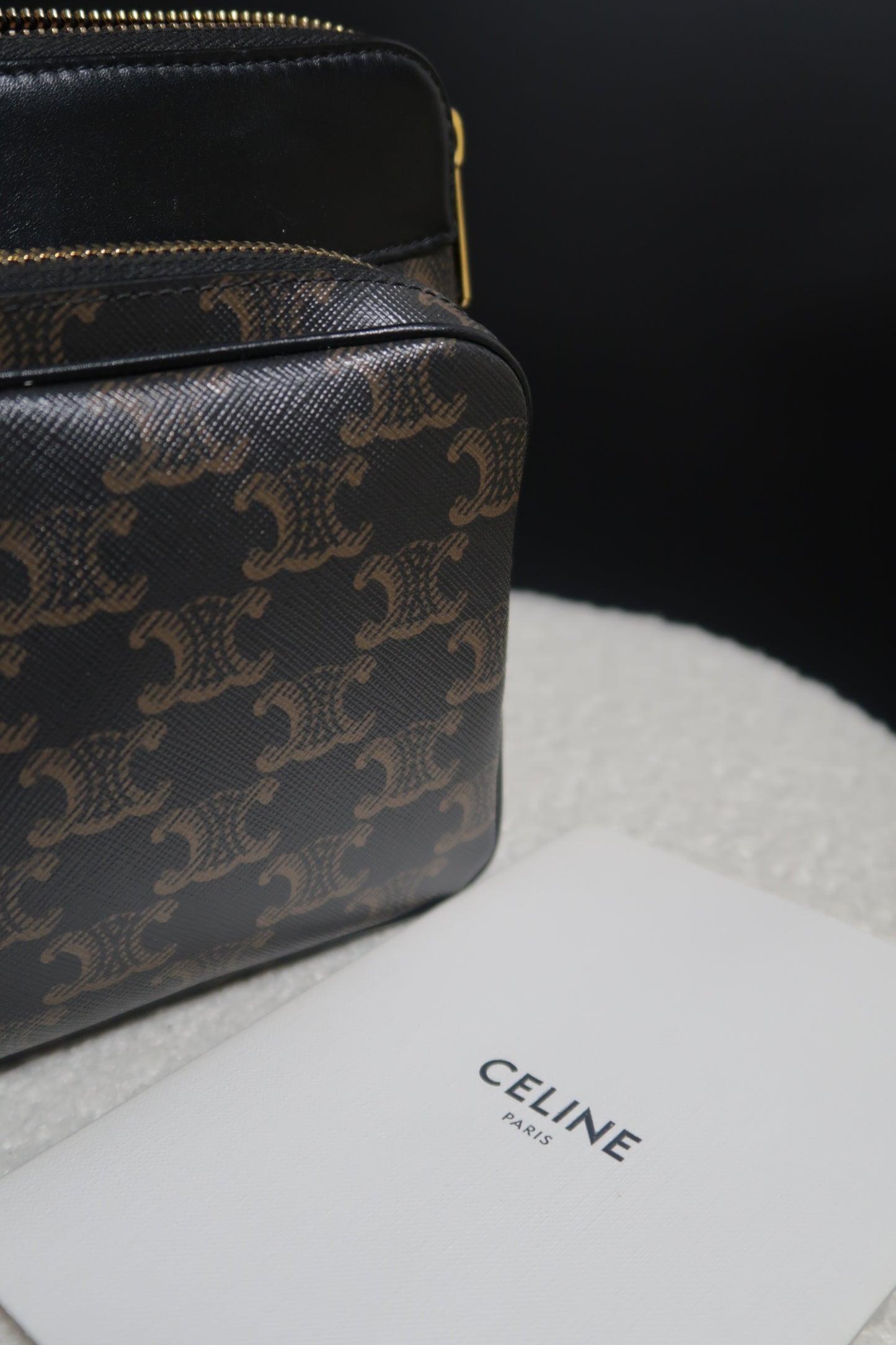 Triomphe Pocket Messenger Crossbody Bag