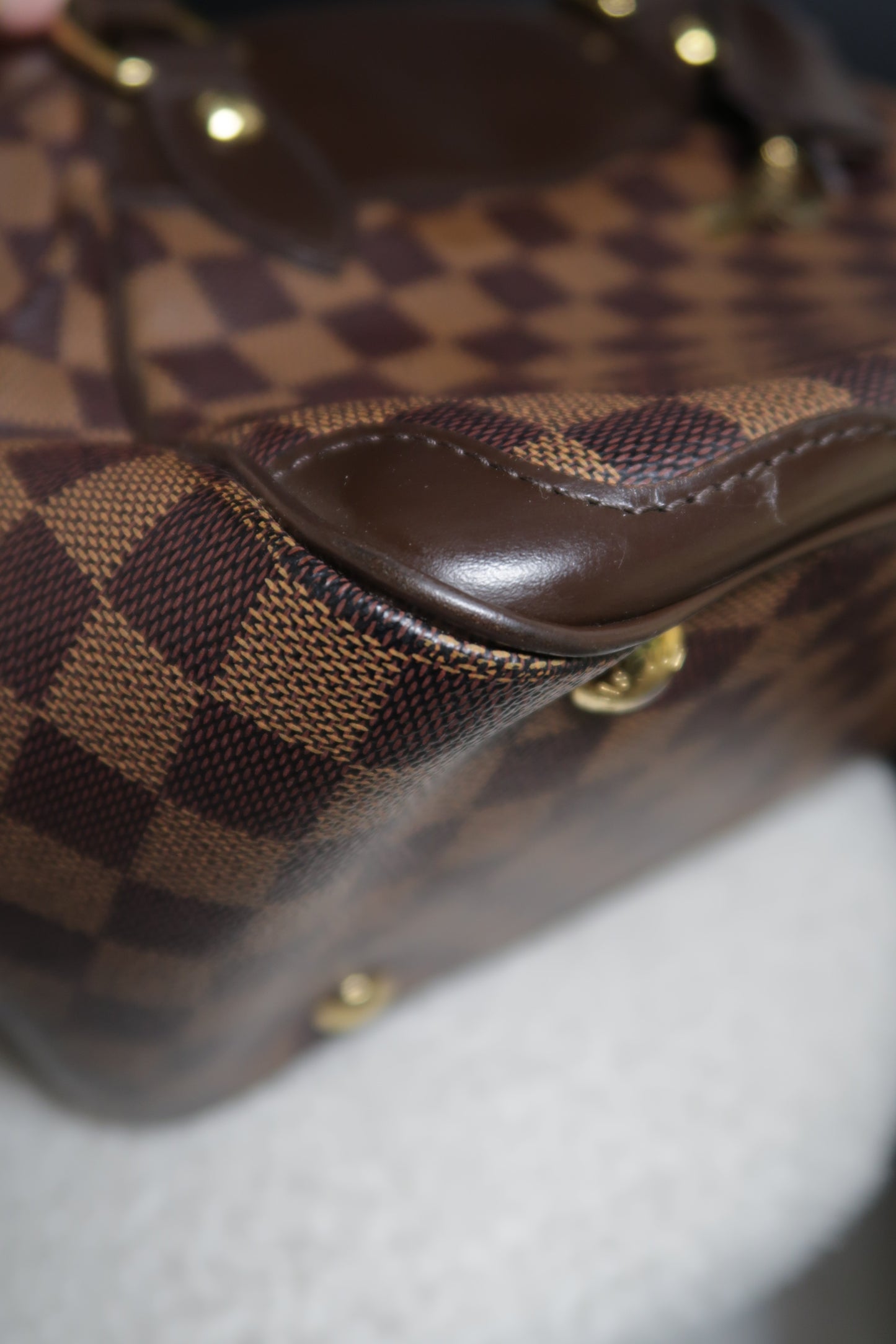 2010 Damier Ebene Verona PM Handbag