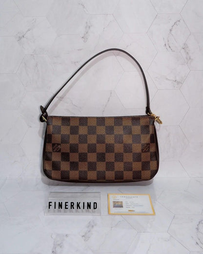 2002 Damier Ebene Navona Pochette Handbag