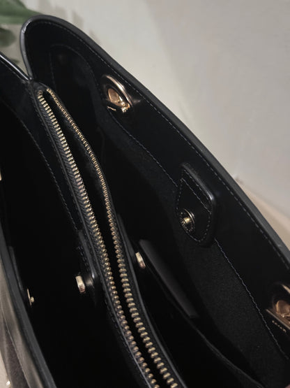 Brooke Chain Carryall Shoulder Bag in Signature Canvas and Gold Hardware (Rare)