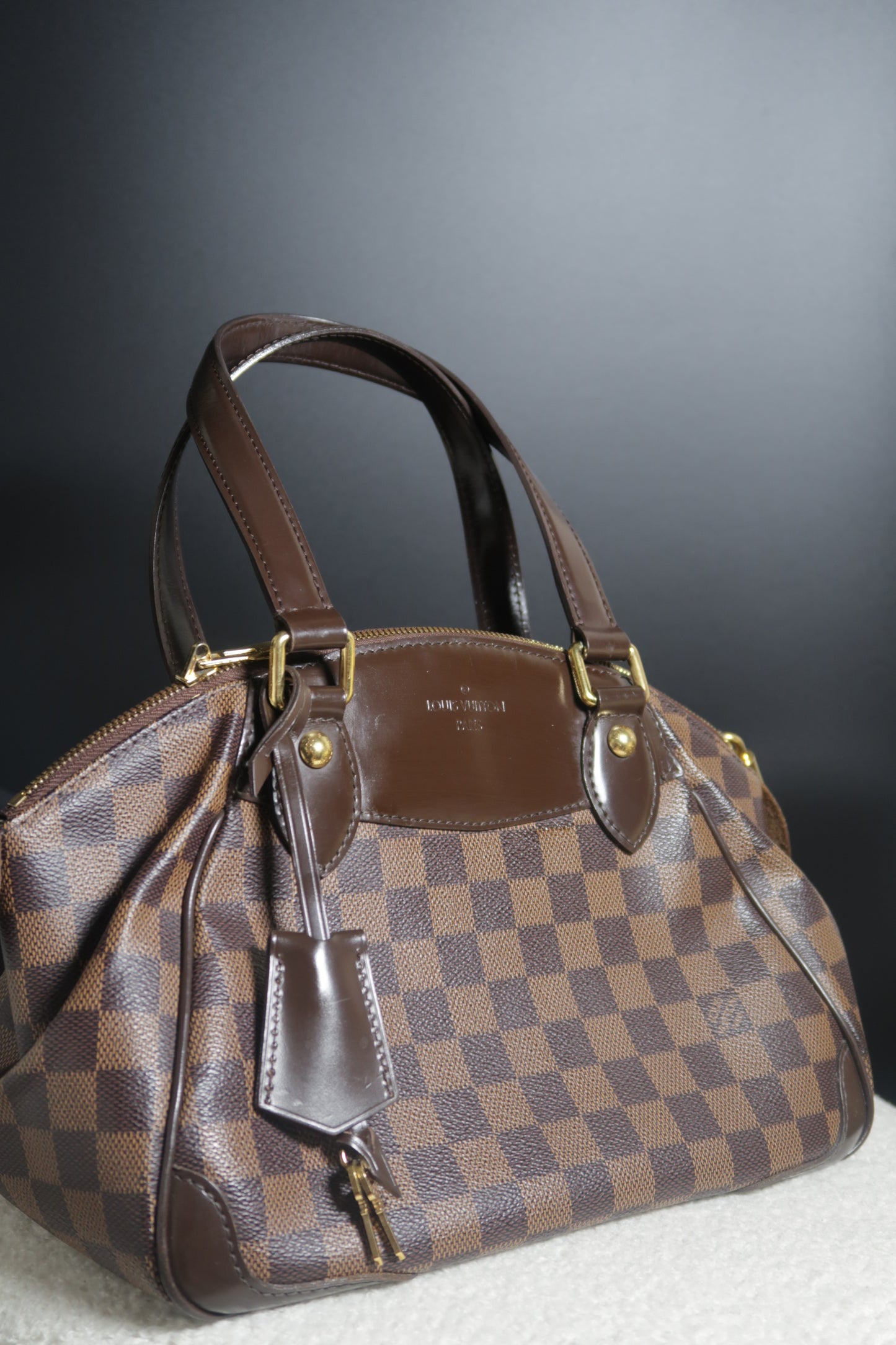 2010 Damier Ebene Verona PM Handbag