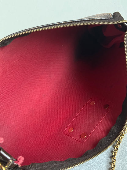 2011 Damier Ebene Eva Pochette Handbag