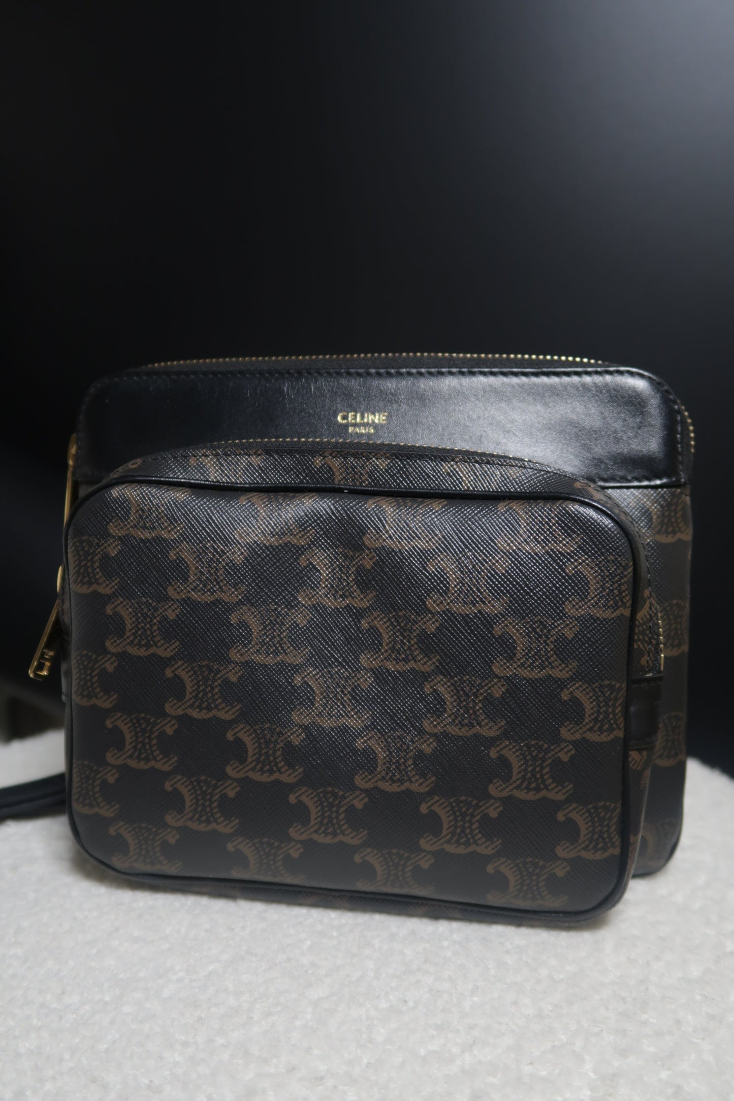 Triomphe Pocket Messenger Crossbody Bag