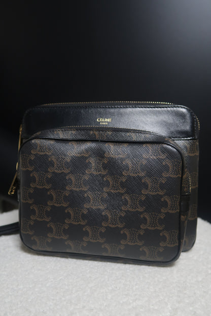 Triomphe Pocket Messenger Crossbody Bag