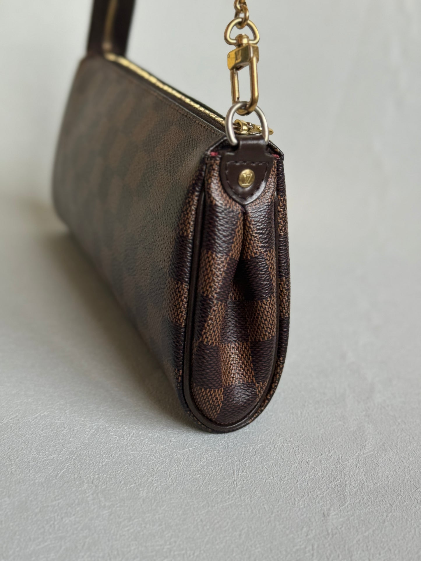 2011 Damier Ebene Eva Pochette Handbag