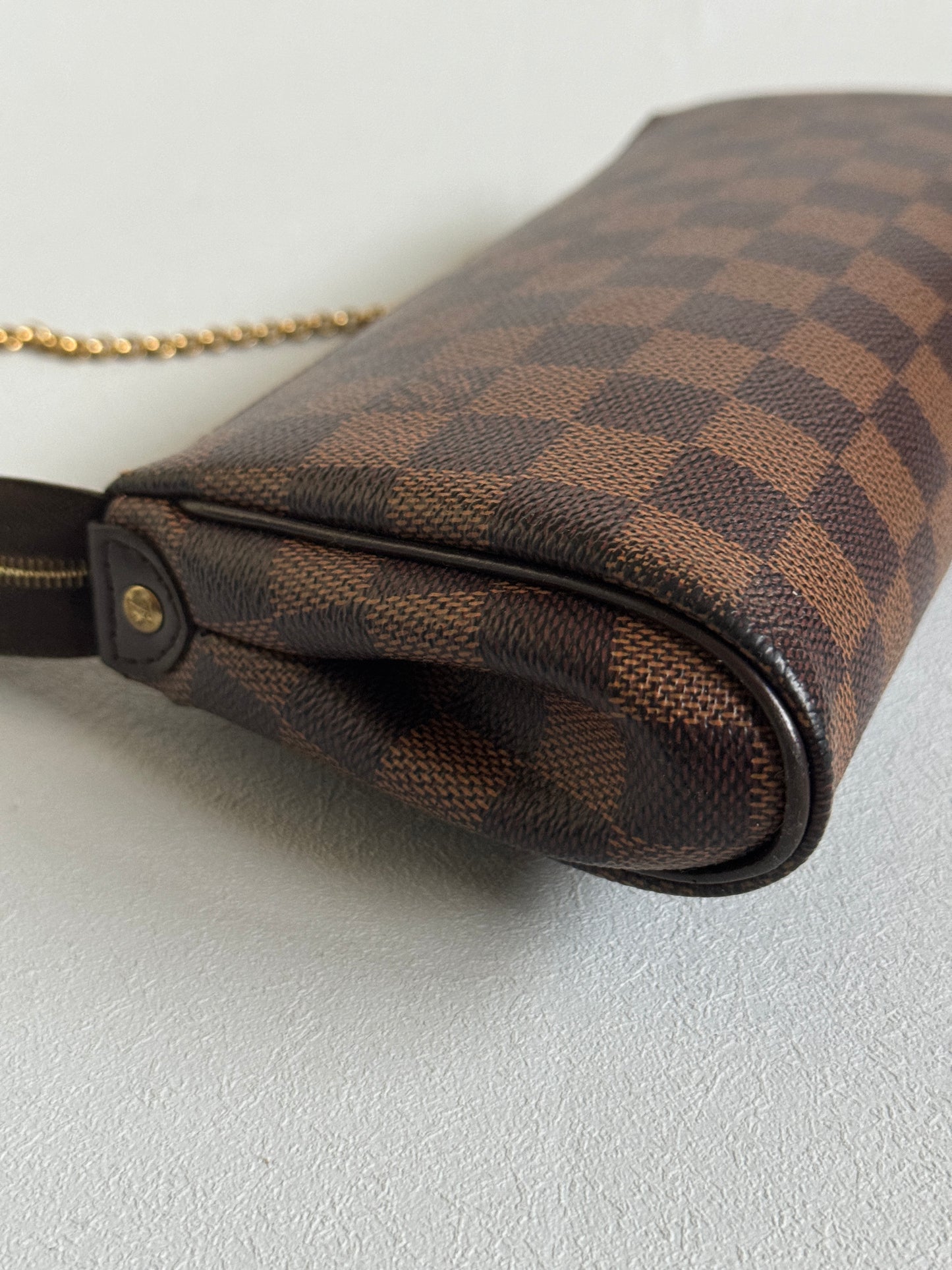 2011 Damier Ebene Eva Pochette Handbag