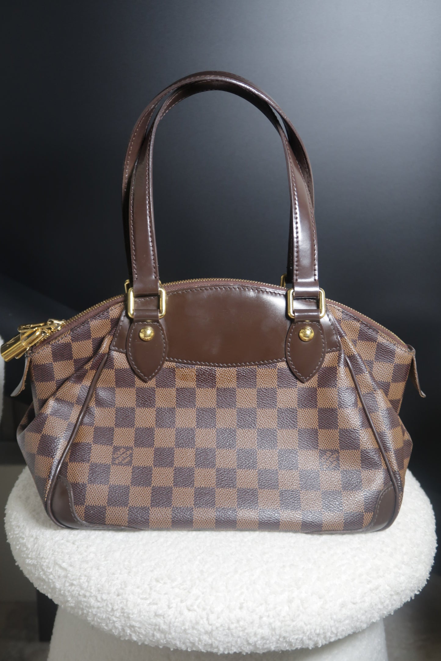 2010 Damier Ebene Verona PM Handbag