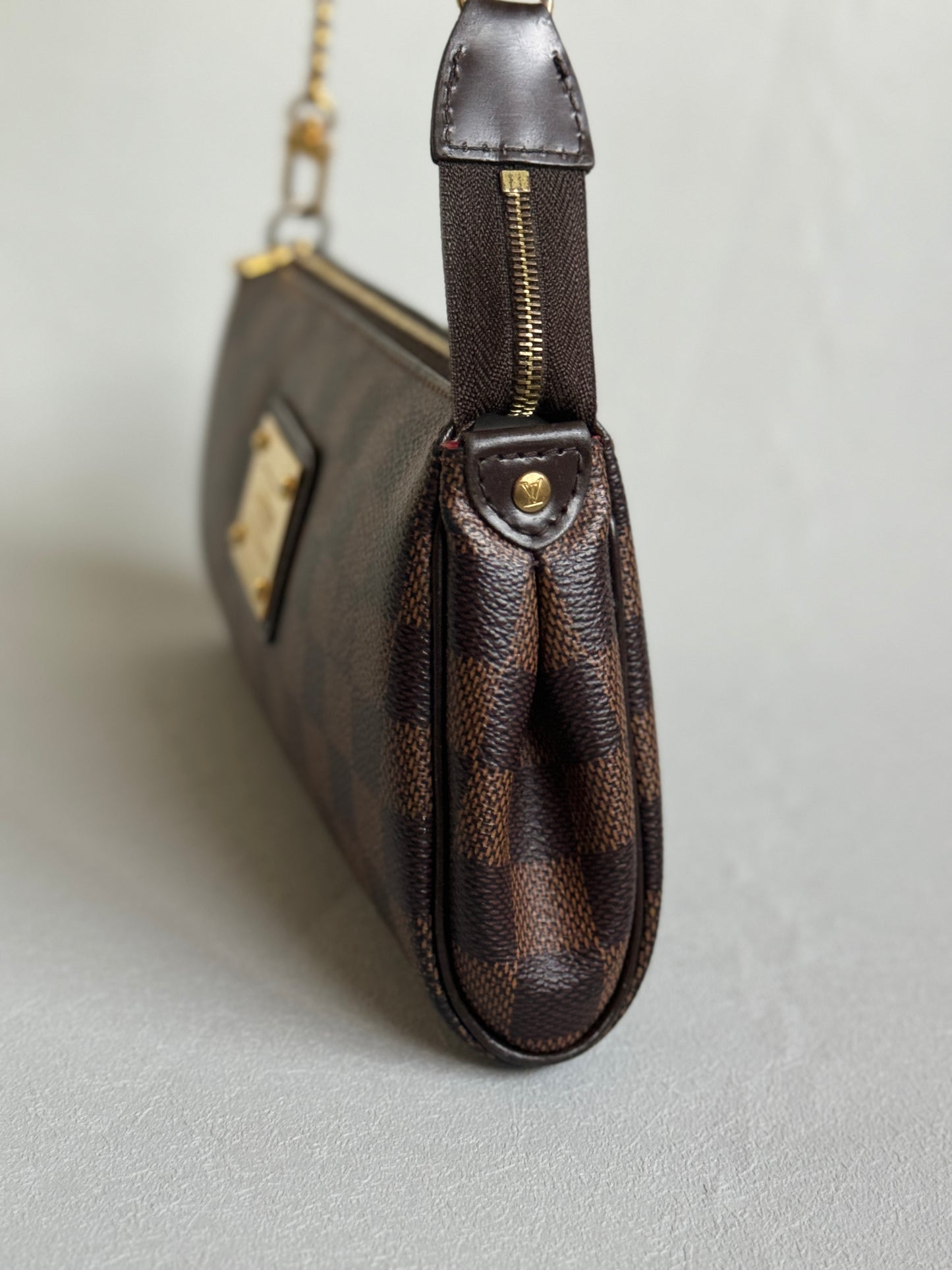 2011 Damier Ebene Eva Pochette Handbag