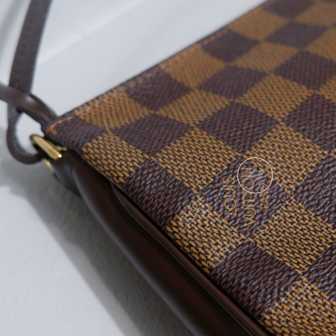 2002 Damier Ebene Navona Pochette Handbag
