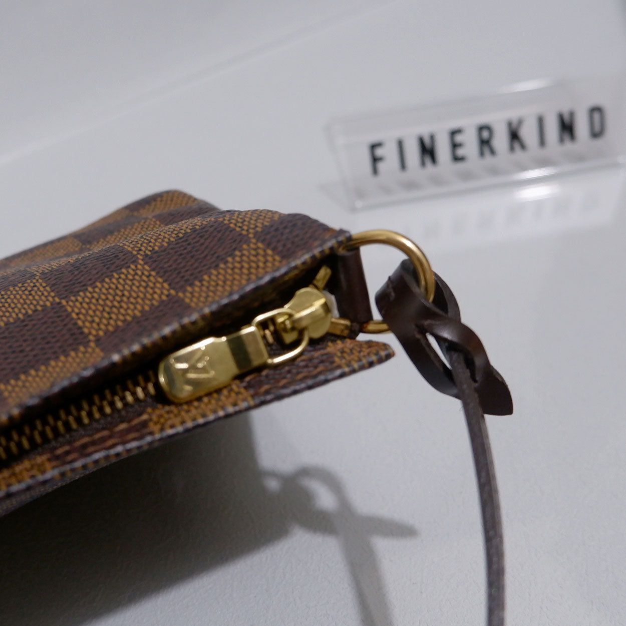 2002 Damier Ebene Navona Pochette Handbag