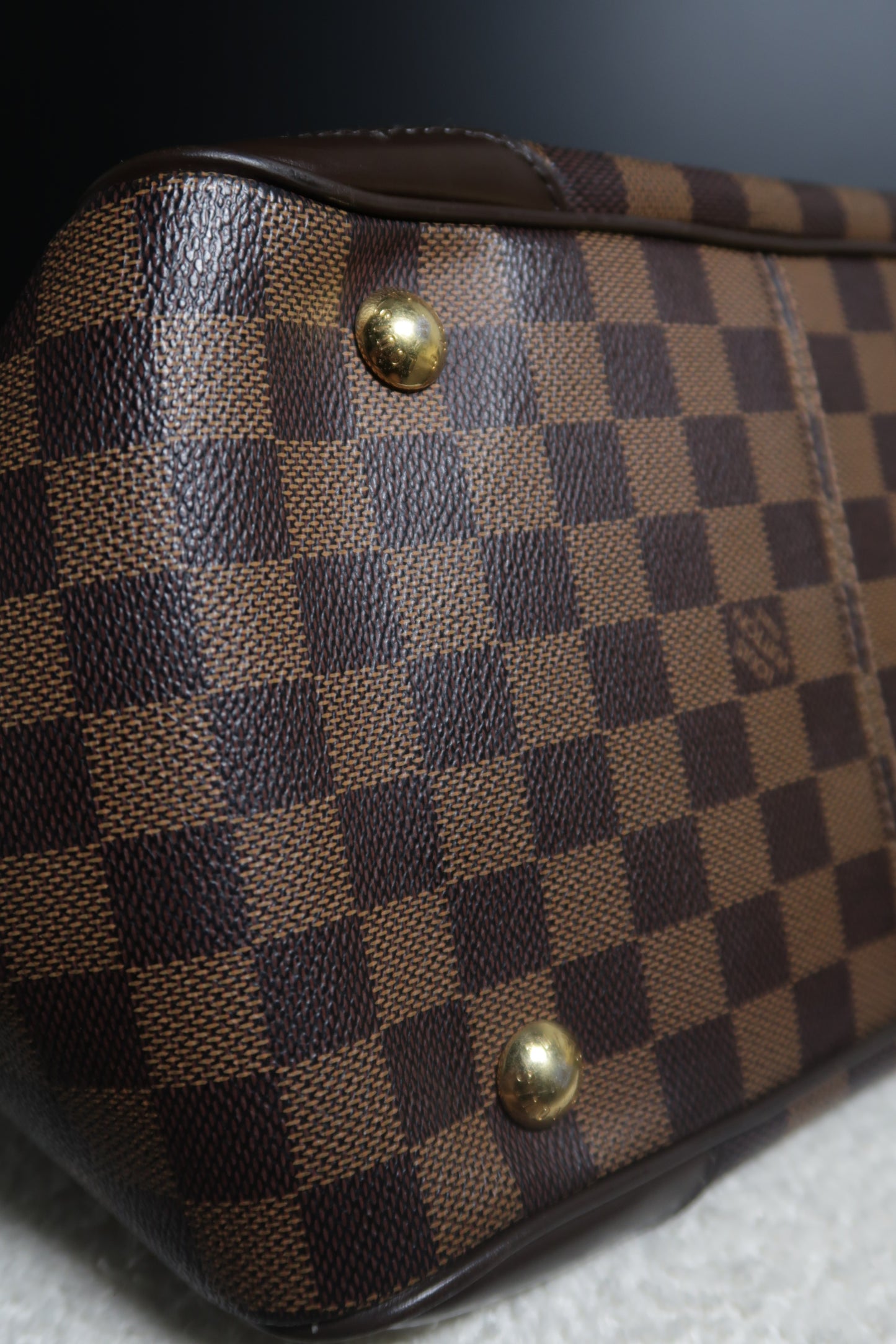 2010 Damier Ebene Verona PM Handbag