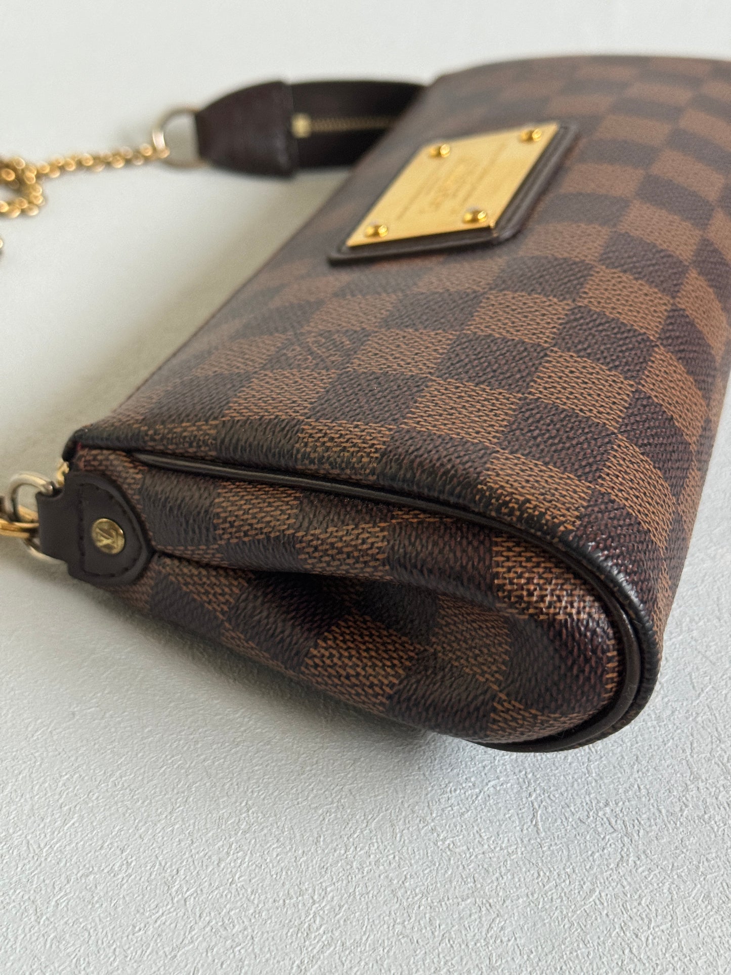 2011 Damier Ebene Eva Pochette Handbag