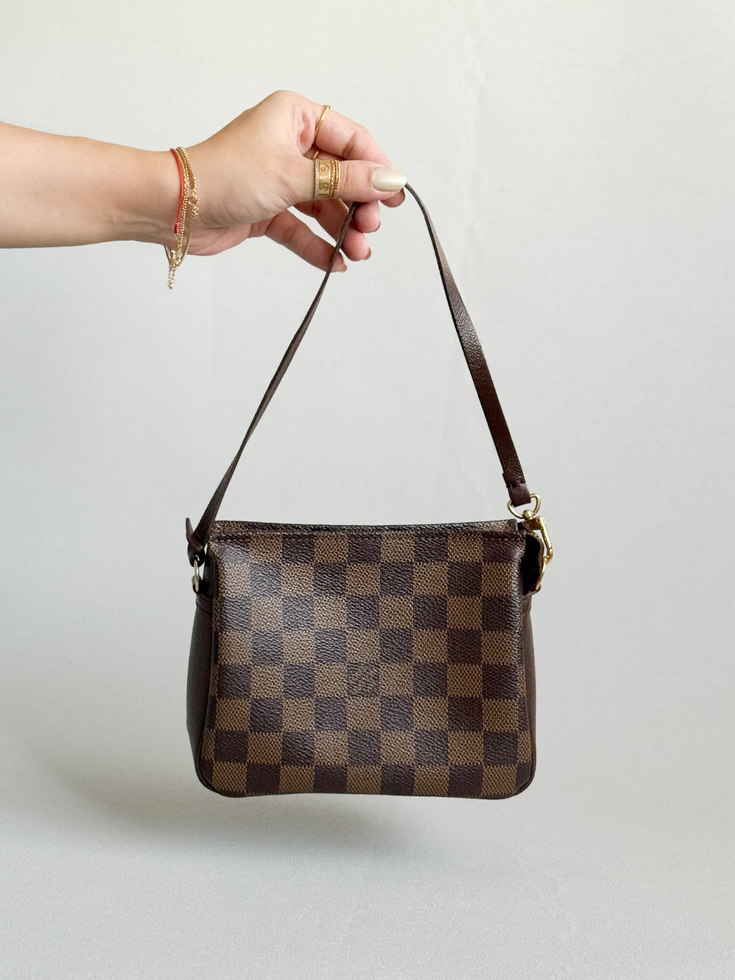 2003 Damier Ebene Trousse Pochette Makeup Handbag