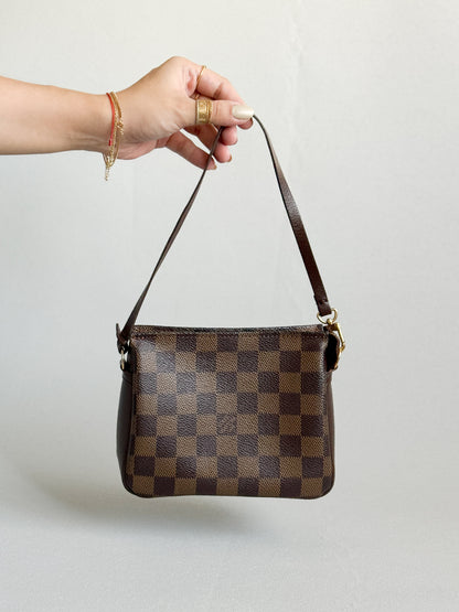2003 Damier Ebene Trousse Pochette Makeup Handbag