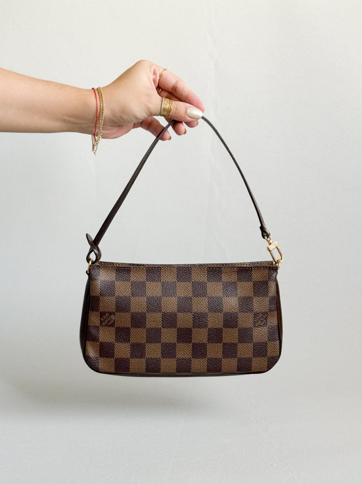 2002 Damier Ebene Navona Pochette Handbag