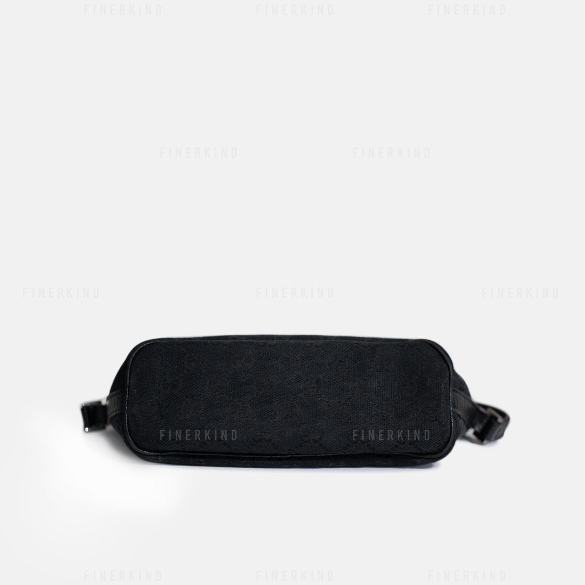 GG Black and Cream Boat Pochette Bag