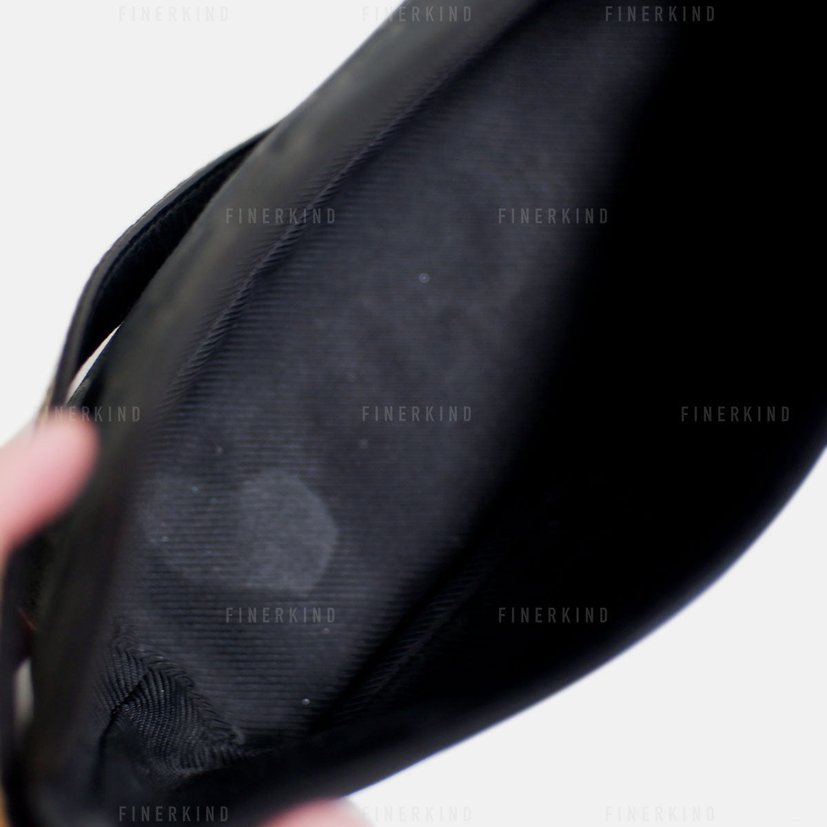 GG Black and Cream Boat Pochette Bag