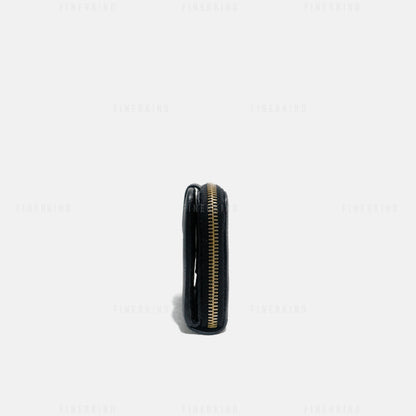Black Saffiano Leather Compact Wallet
