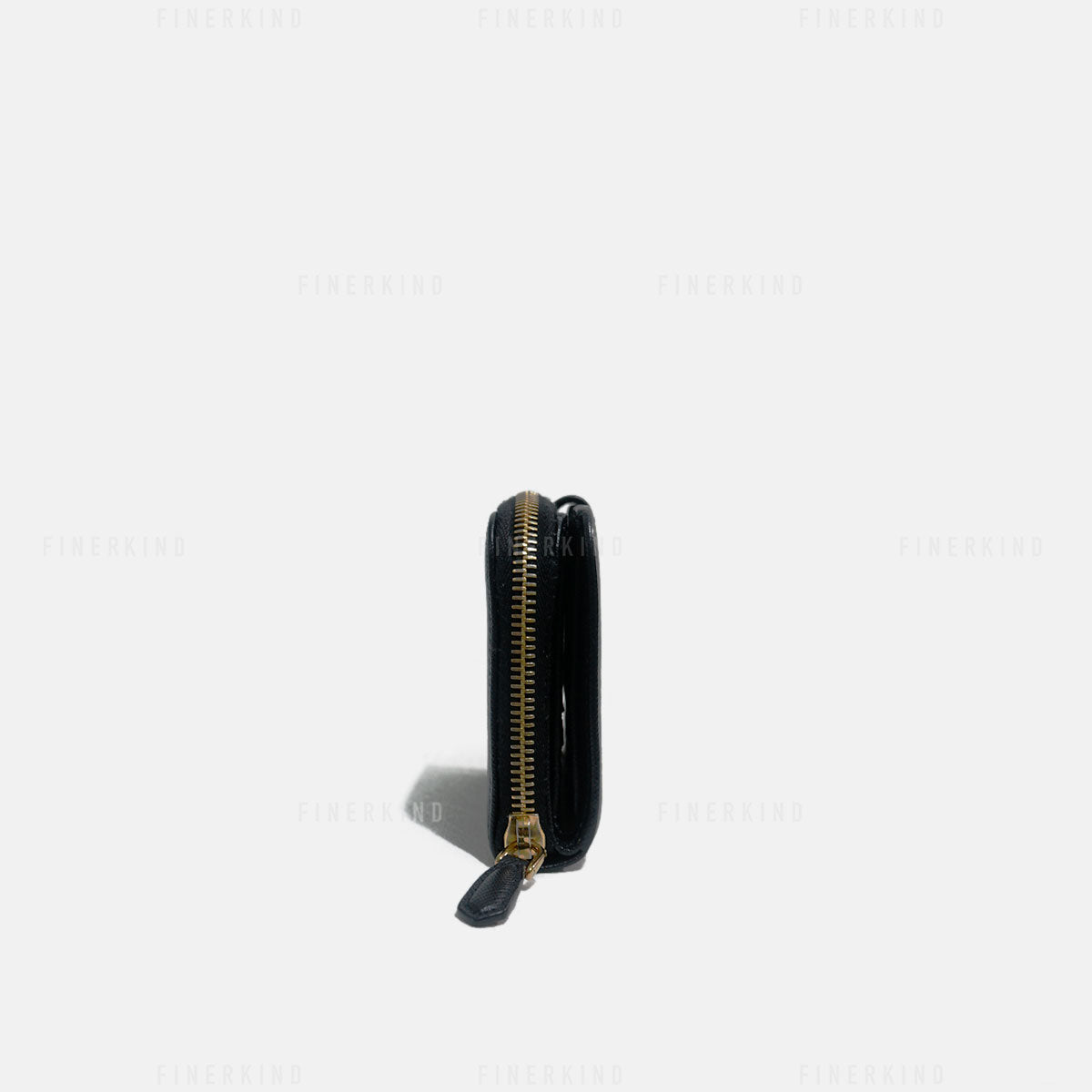 Black Saffiano Leather Compact Wallet