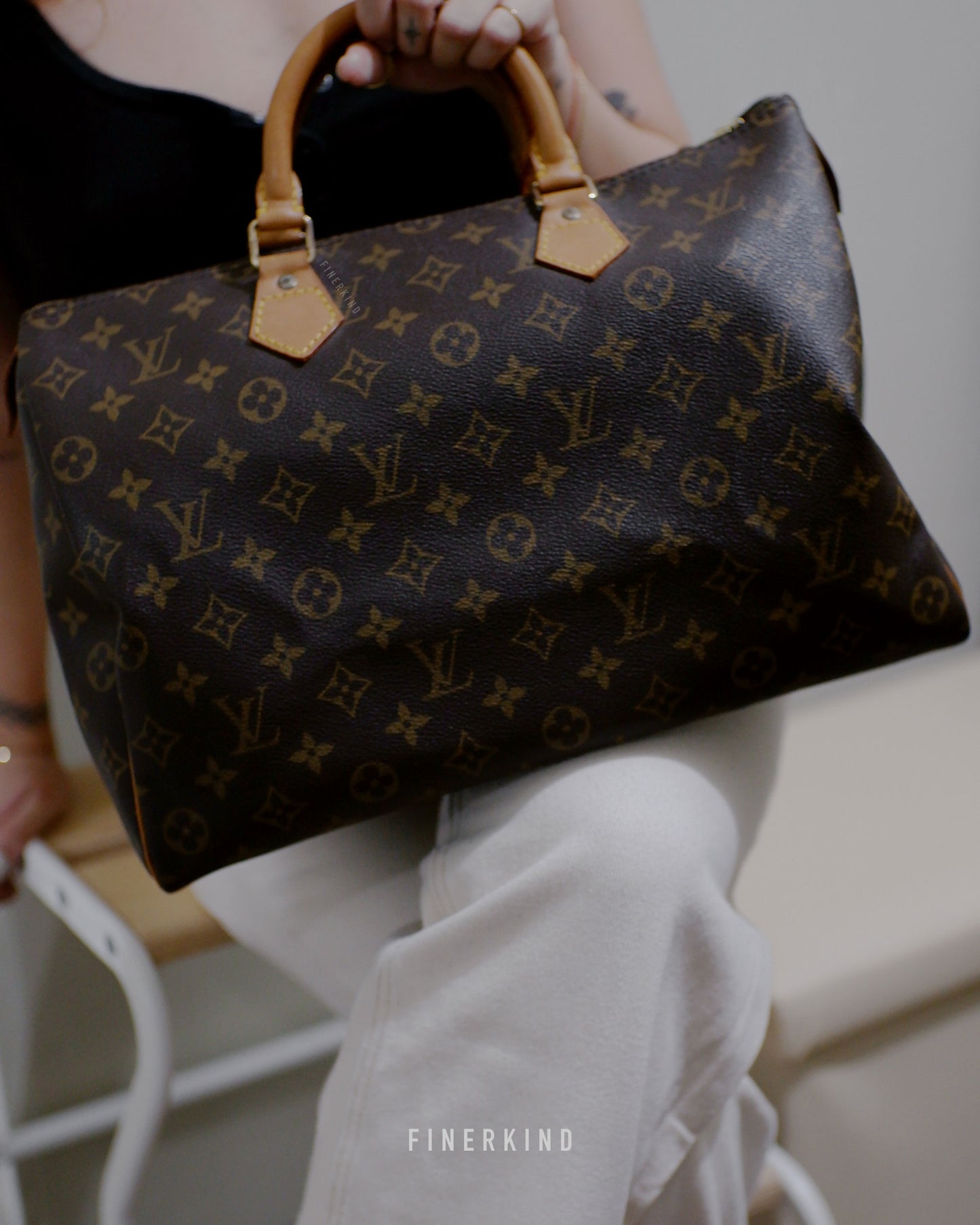 1993 Monogram Canvas Speedy 35 Handbag