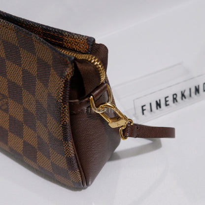 2003 Damier Ebene Trousse Pochette Makeup Handbag