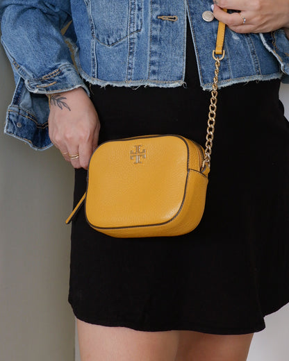 Honey/Mustard Cross-body Camera Bag