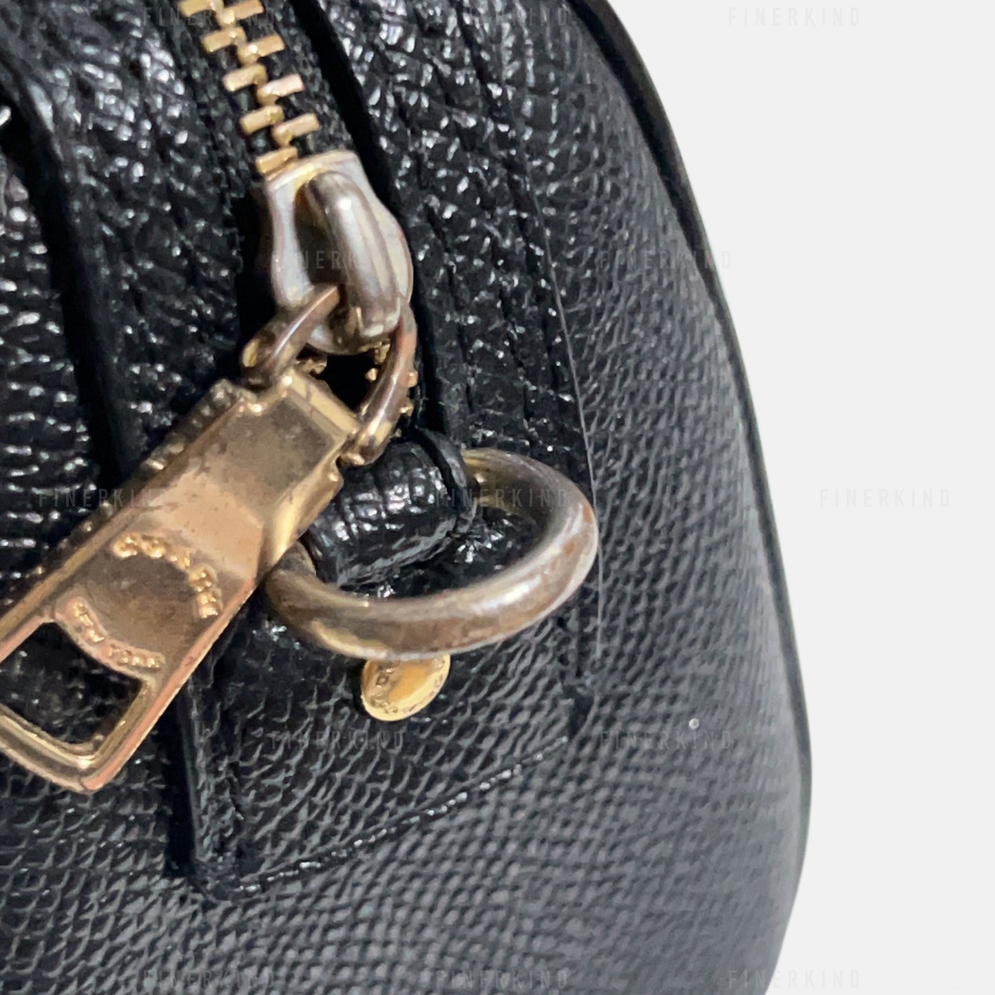 Micro Rowan Black Hand Bag (with Strap) Rare