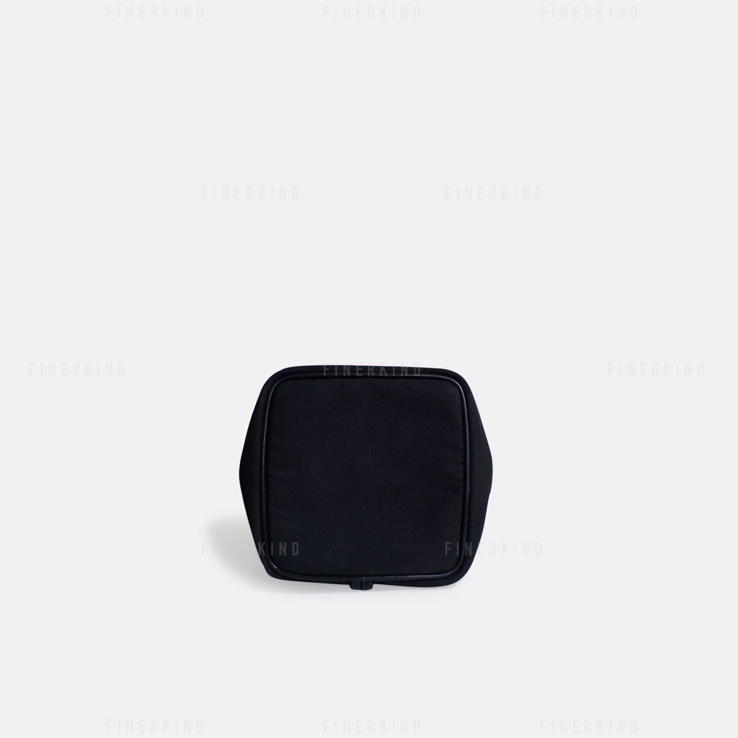 Canvas and Leather in Classic Black Bucket Bag