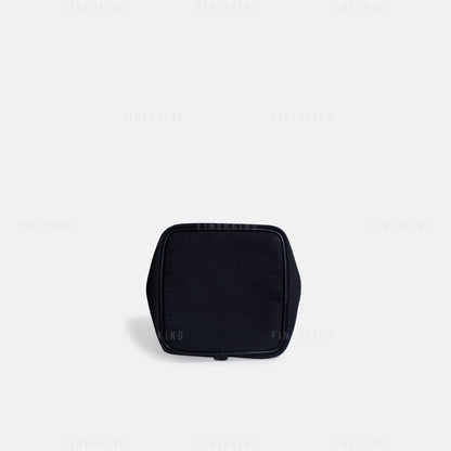 Canvas and Leather in Classic Black Bucket Bag