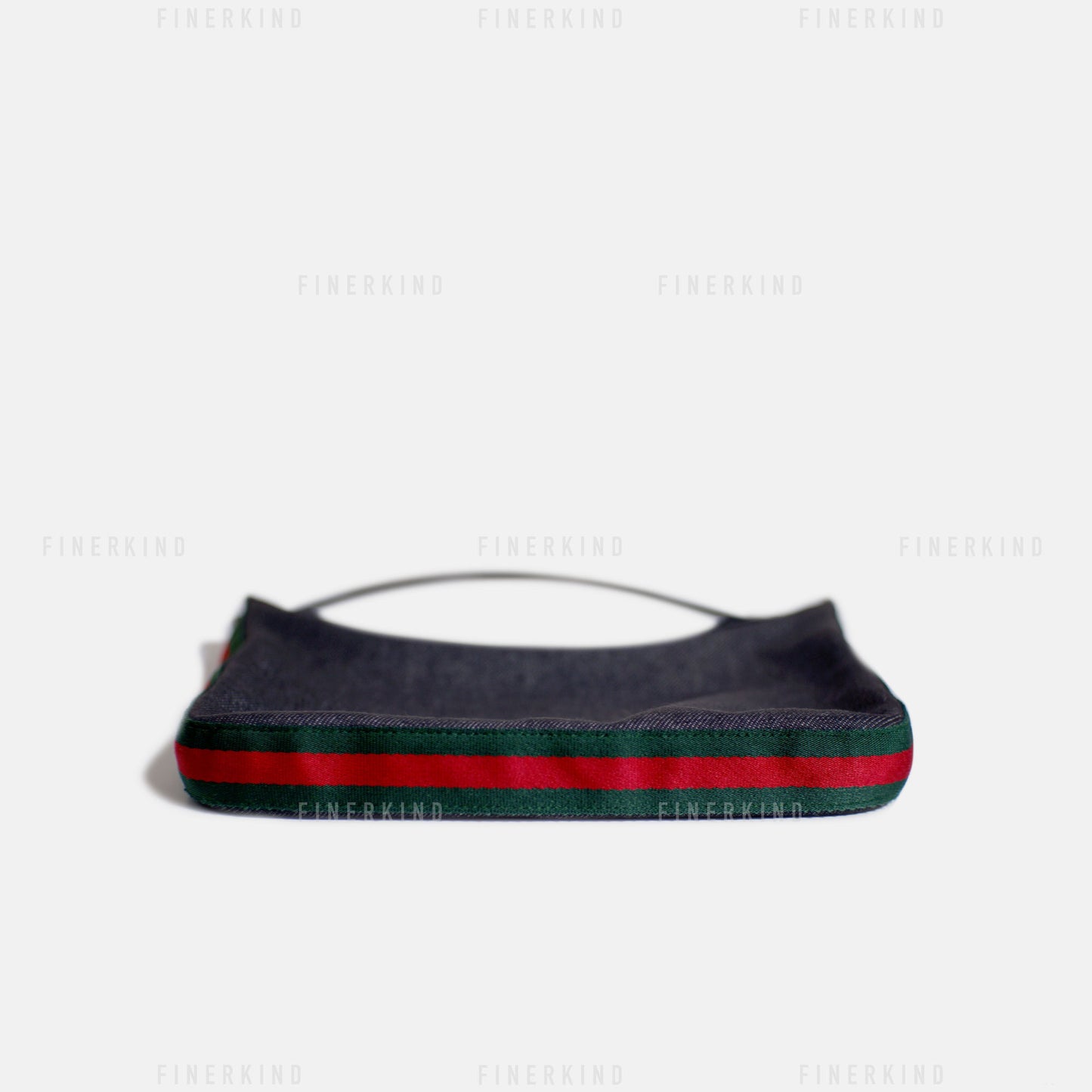 Cherry Line Black Denim Hobo Bag