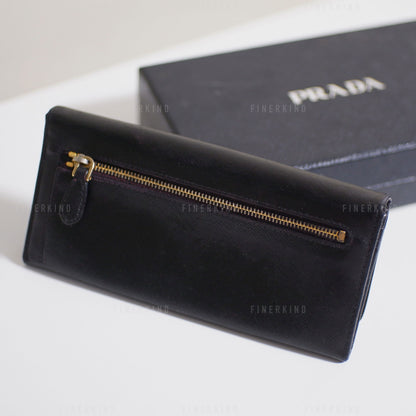 Classic Black Long Wallet