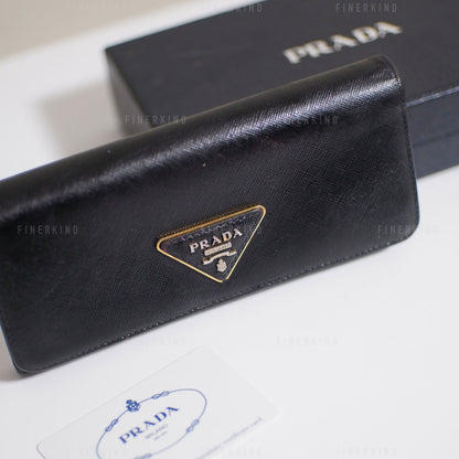 Classic Black Long Wallet