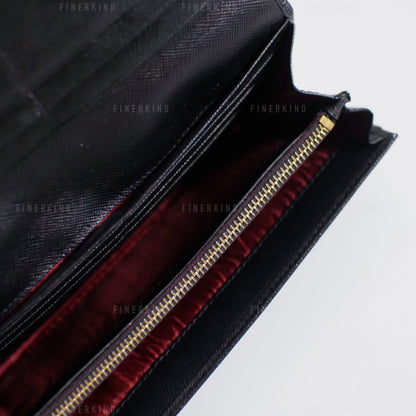 Classic Black Long Wallet