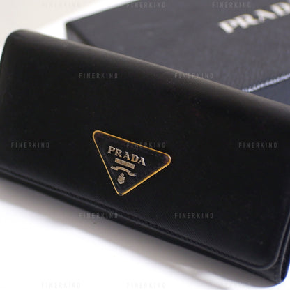Classic Black Long Wallet