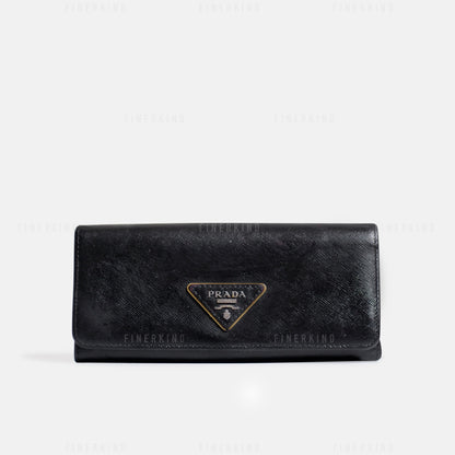 Classic Black Long Wallet